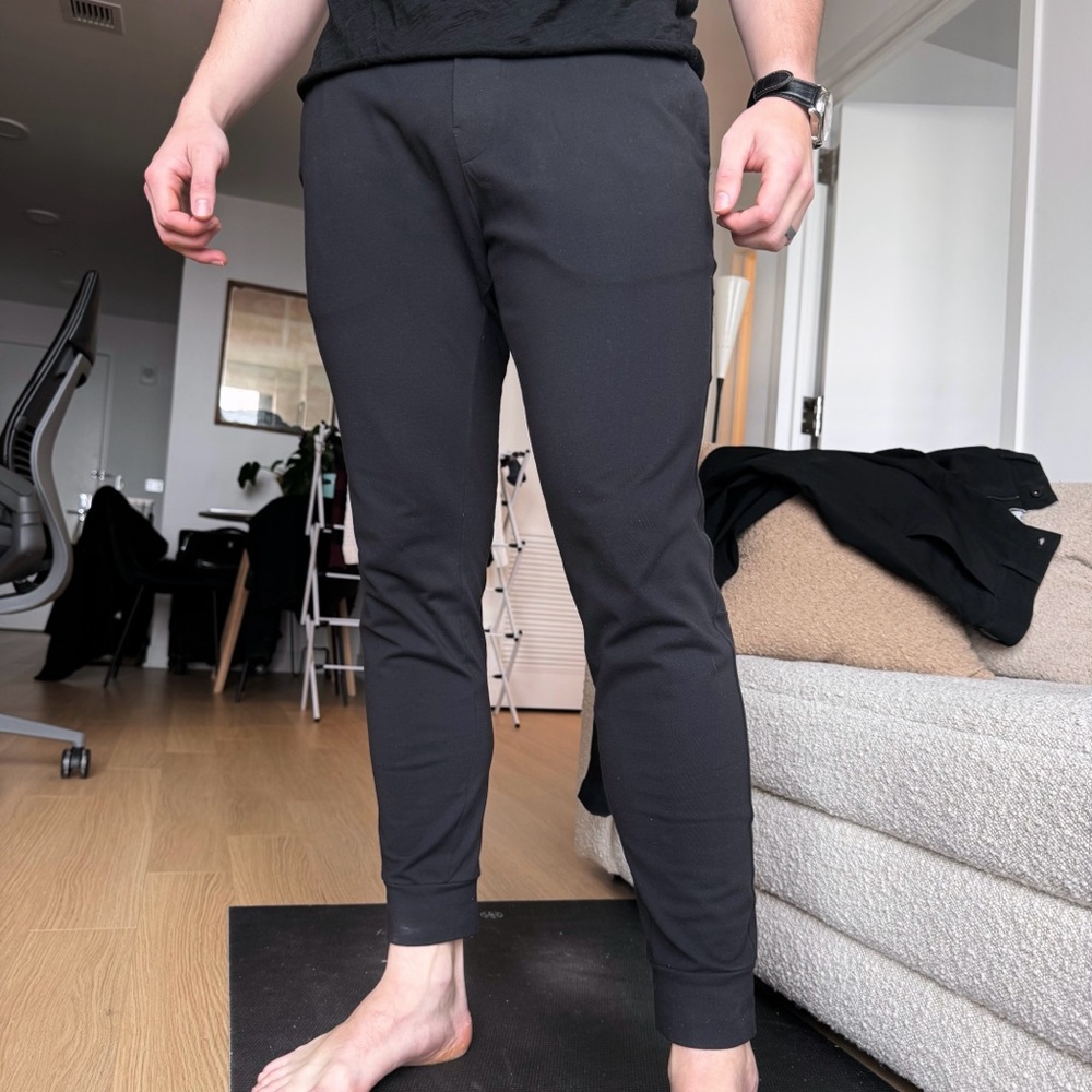 Public Rec Men's Black All Day Every Day Jogger Comfy Hidden Drawstring Athletic